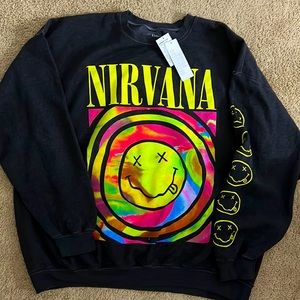Urban Outfitters black Nirvana Hoodie